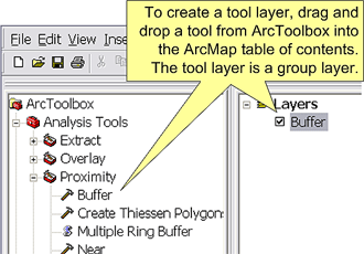 create a layer in arcmap